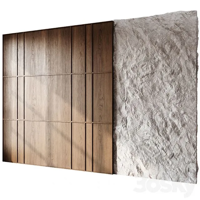 Headboard 3d Wall Panel 09 3D Model
