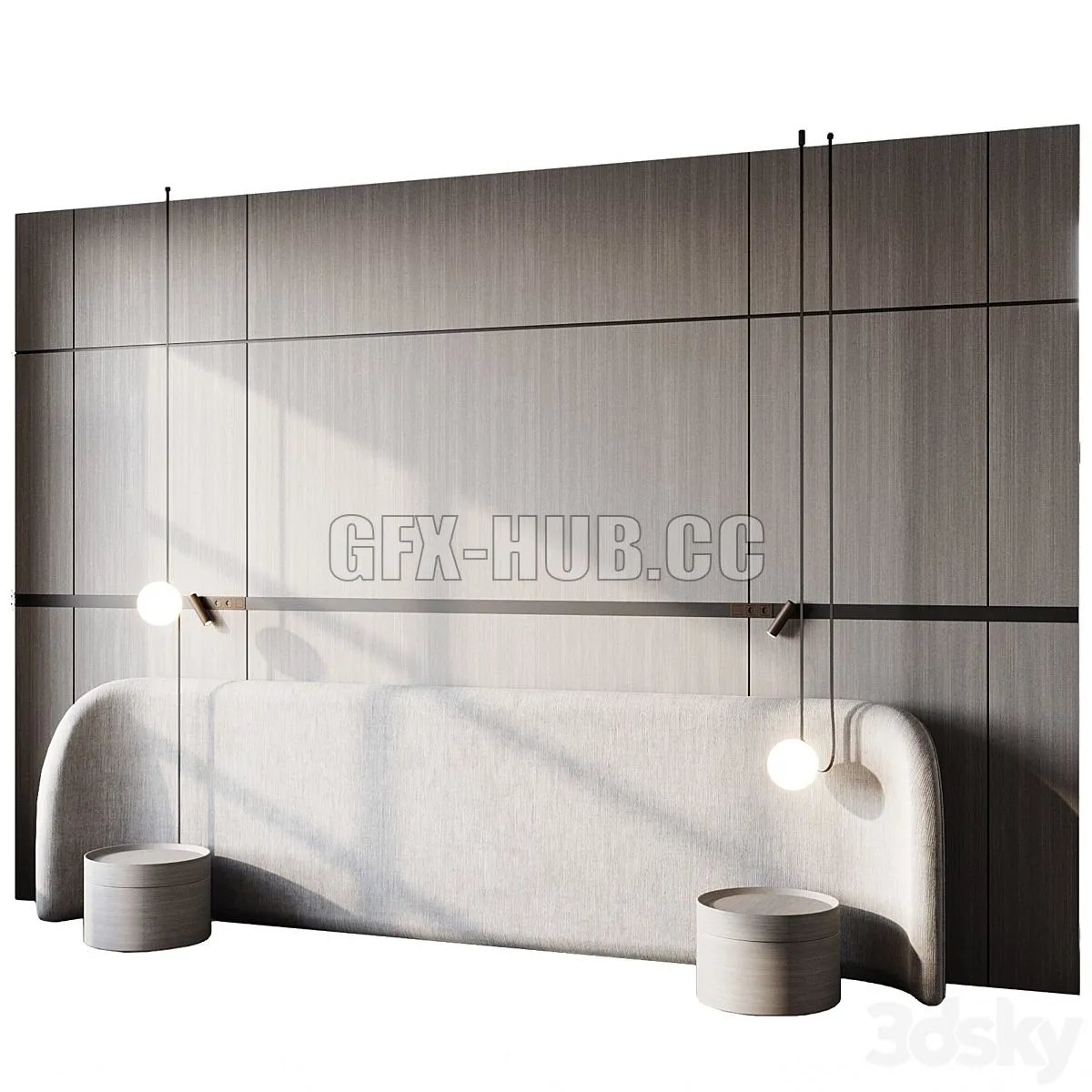 Headboard 3d Wall Panel 18 3D Model