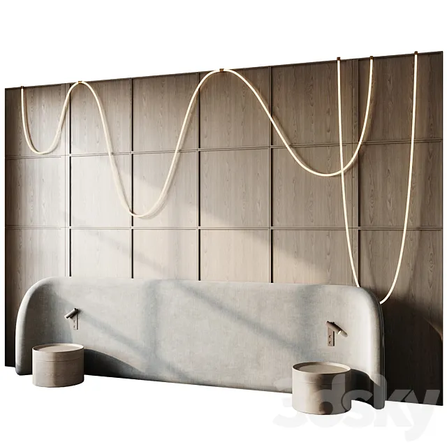 Headboard 3d Wall Panel 21 3D Model Headboard 3d Wall Panel 21 3D Model