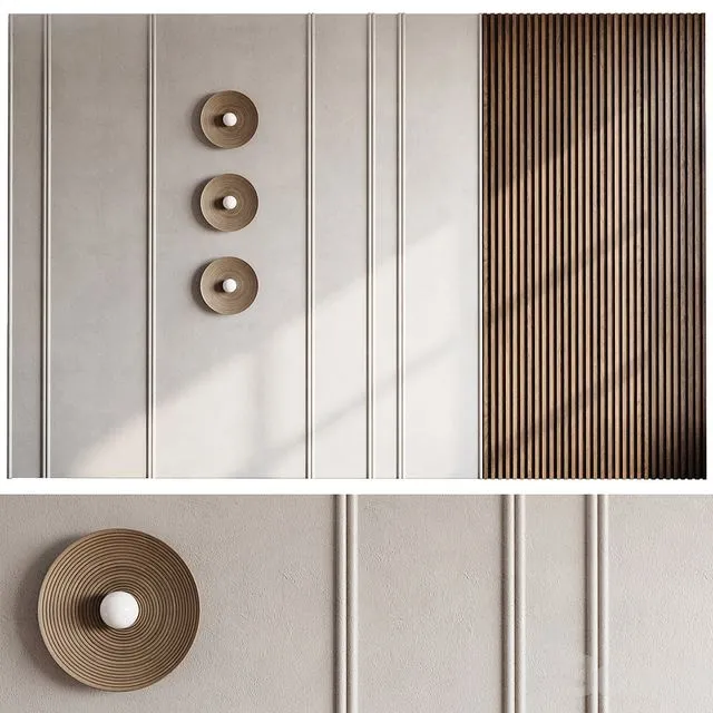 Headboard 3d Wall Panel 28 3D Model