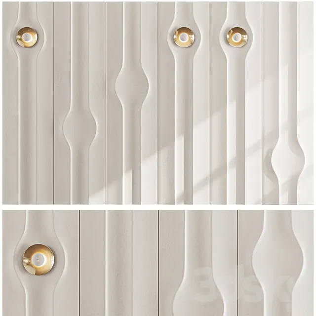 Headboard 3d Wall Panel set 05 3D Model Headboard 3d Wall Panel set 05 3D Model