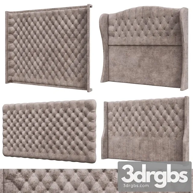 Headboard 4 view 3D Model Download