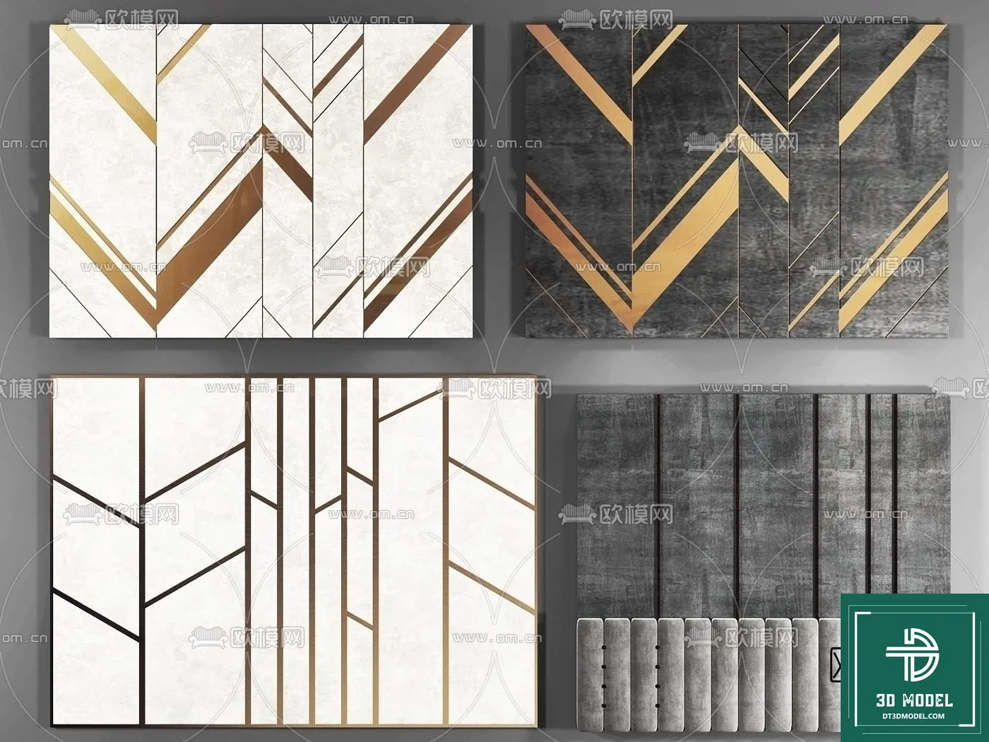 Headboard – Bedboard – Modern 3D Models – 002 Headboard – Bedboard – Modern 3D Models – 002