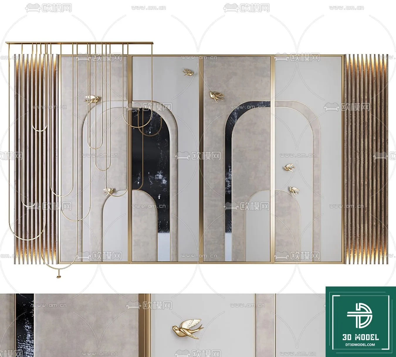 Headboard – Bedboard – Modern 3D Models – 005 Headboard – Bedboard – Modern 3D Models – 005