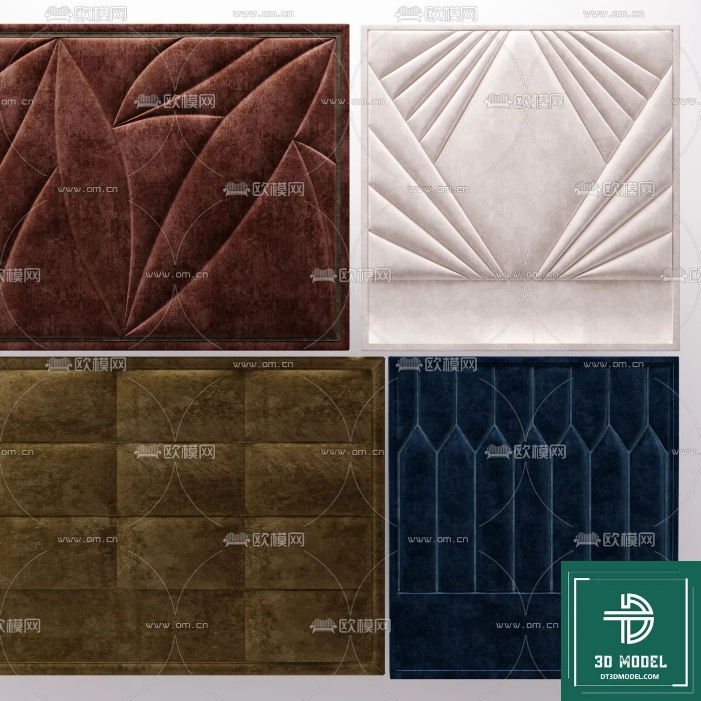 Headboard – Bedboard – Modern 3D Models – 009 Headboard – Bedboard – Modern 3D Models – 009