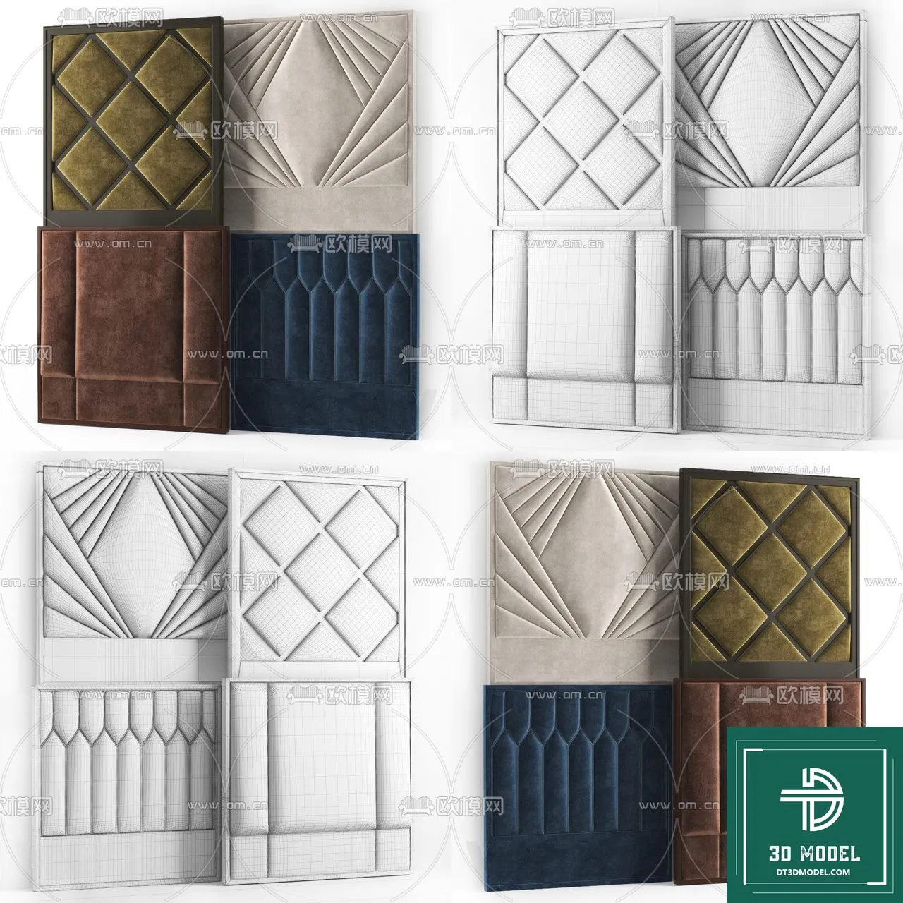 Headboard – Bedboard – Modern 3D Models – 011 Headboard – Bedboard – Modern 3D Models – 011