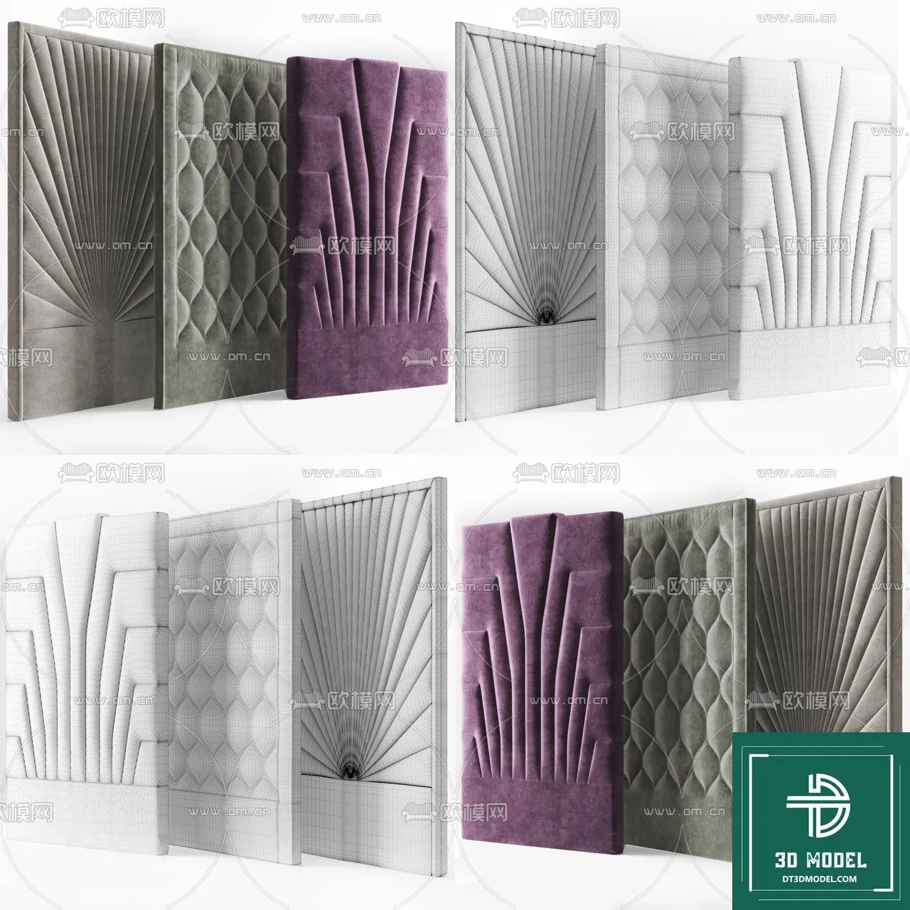 Headboard – Bedboard – Modern 3D Models – 012 Headboard – Bedboard – Modern 3D Models – 012