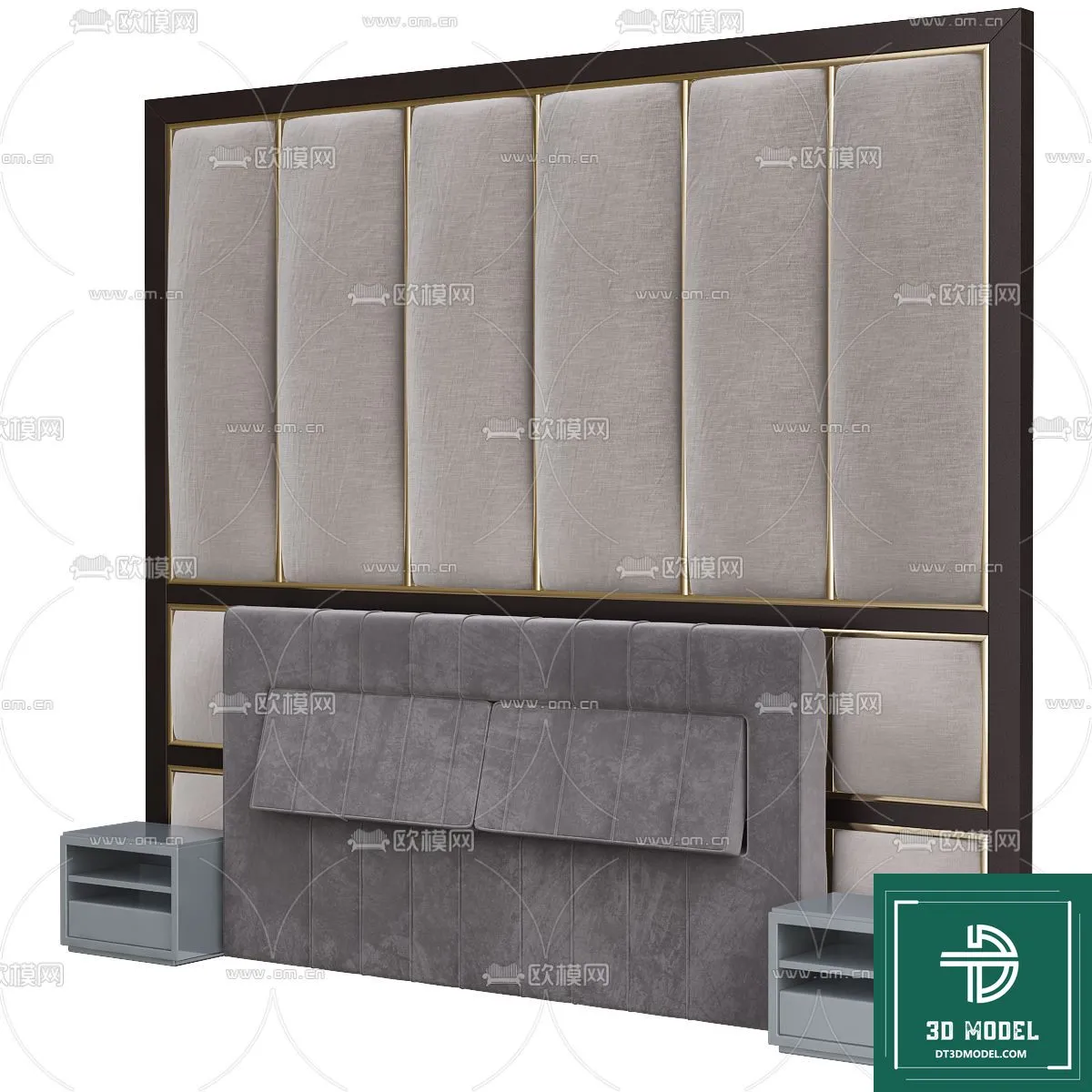 Headboard – Bedboard – Modern 3D Models – 023 Headboard – Bedboard – Modern 3D Models – 023