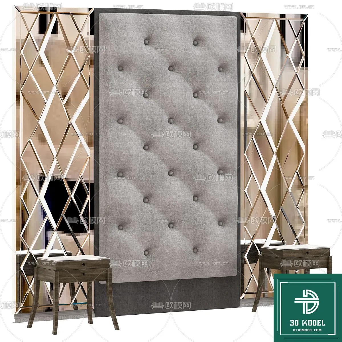 Headboard – Bedboard – Modern 3D Models – 025 Headboard – Bedboard – Modern 3D Models – 025