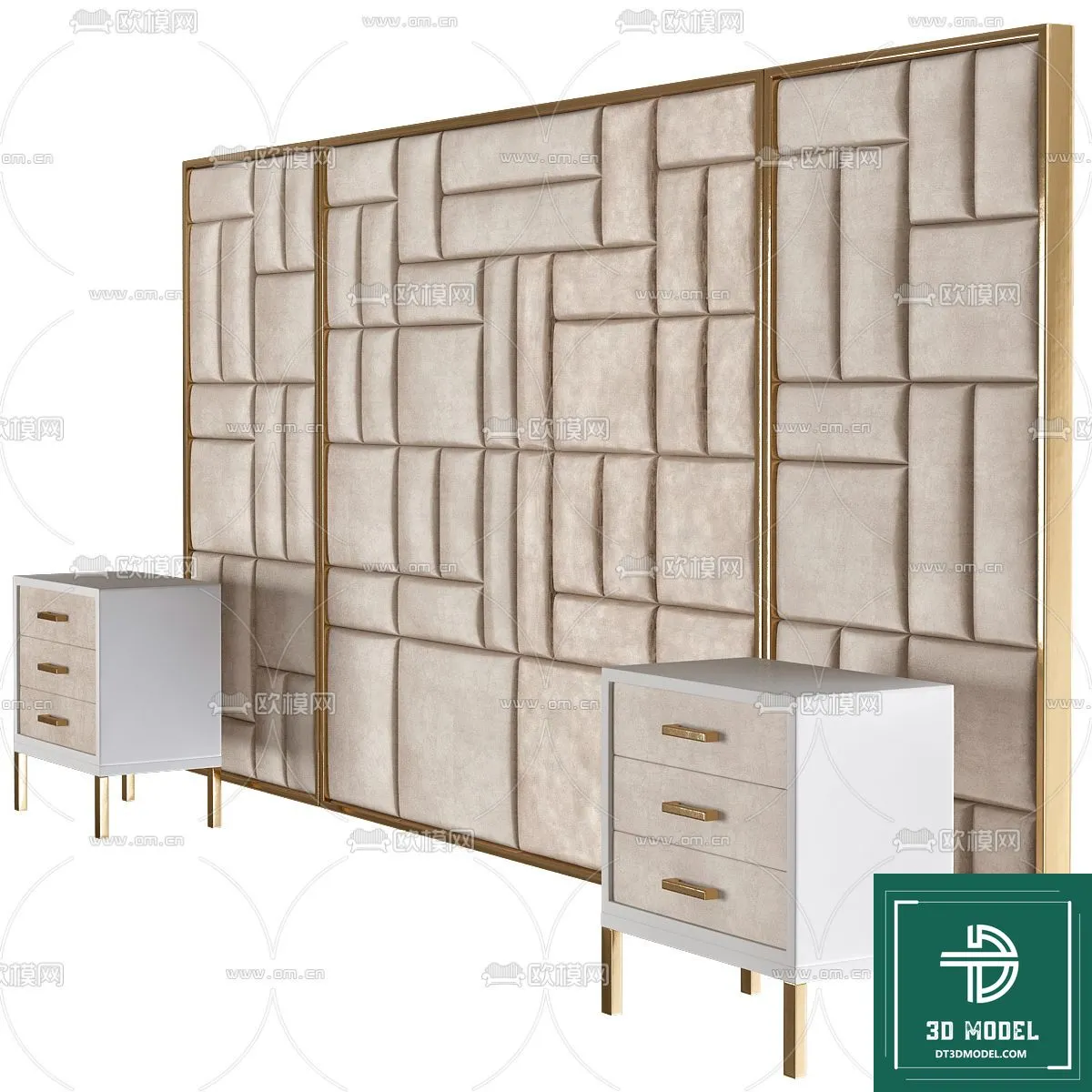 Headboard – Bedboard – Modern 3D Models – 028 Headboard – Bedboard – Modern 3D Models – 028
