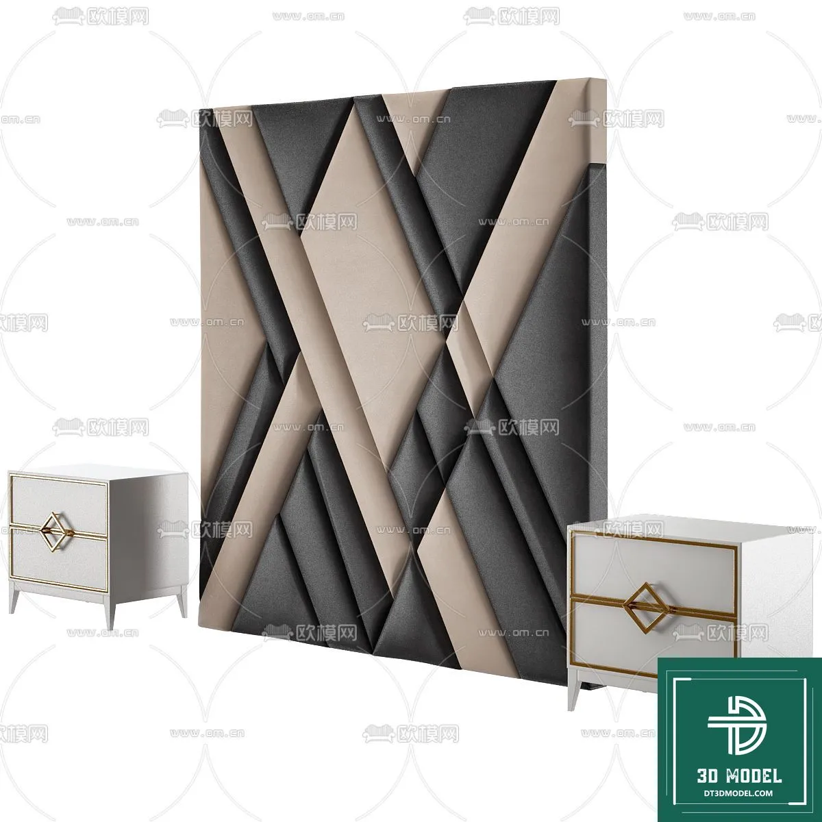 Headboard – Bedboard – Modern 3D Models – 031 Headboard – Bedboard – Modern 3D Models – 031
