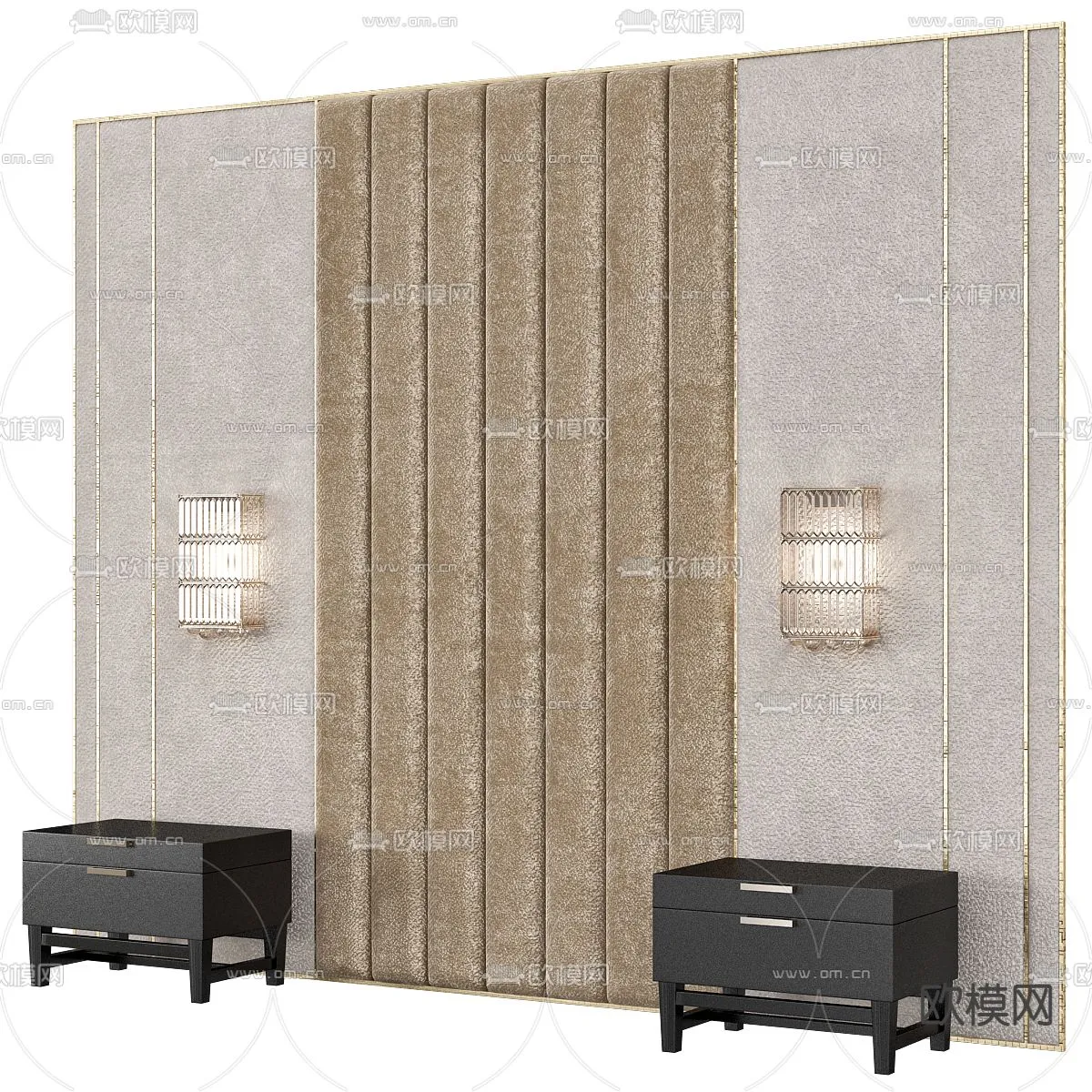 Headboard – Bedboard – Modern 3D Models – 032 Headboard – Bedboard – Modern 3D Models – 032