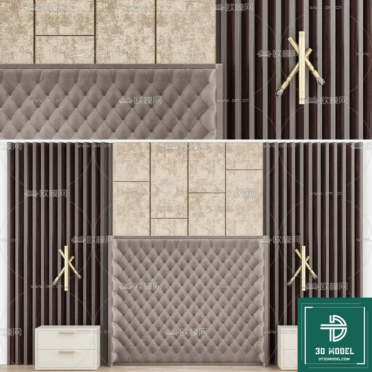 Headboard – Bedboard – Modern 3D Models – 033 Headboard – Bedboard – Modern 3D Models – 033