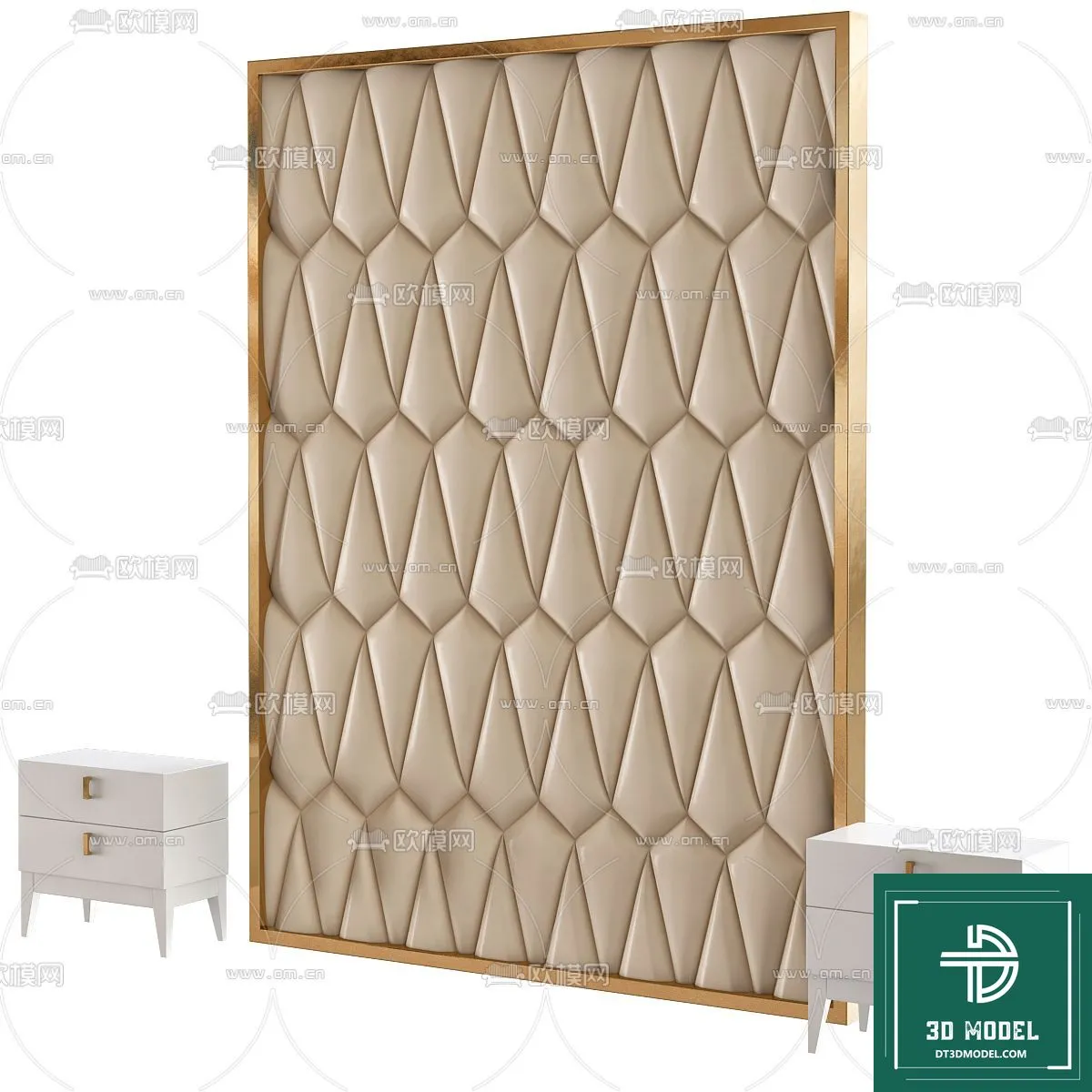 Headboard – Bedboard – Modern 3D Models – 035 Headboard – Bedboard – Modern 3D Models – 035