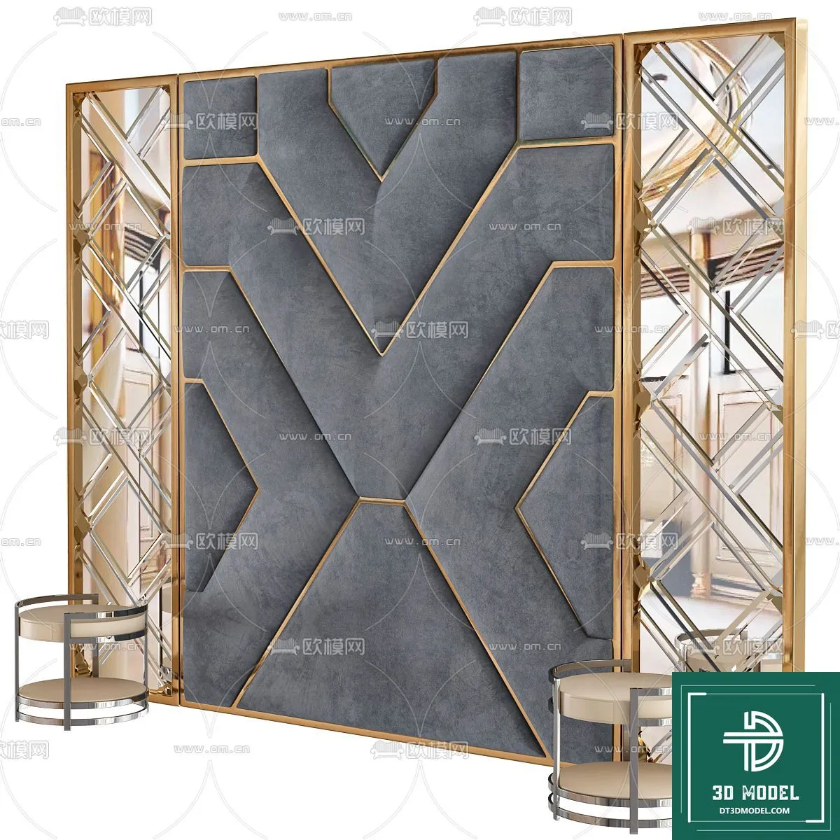 Headboard – Bedboard – Modern 3D Models – 038 Headboard – Bedboard – Modern 3D Models – 038