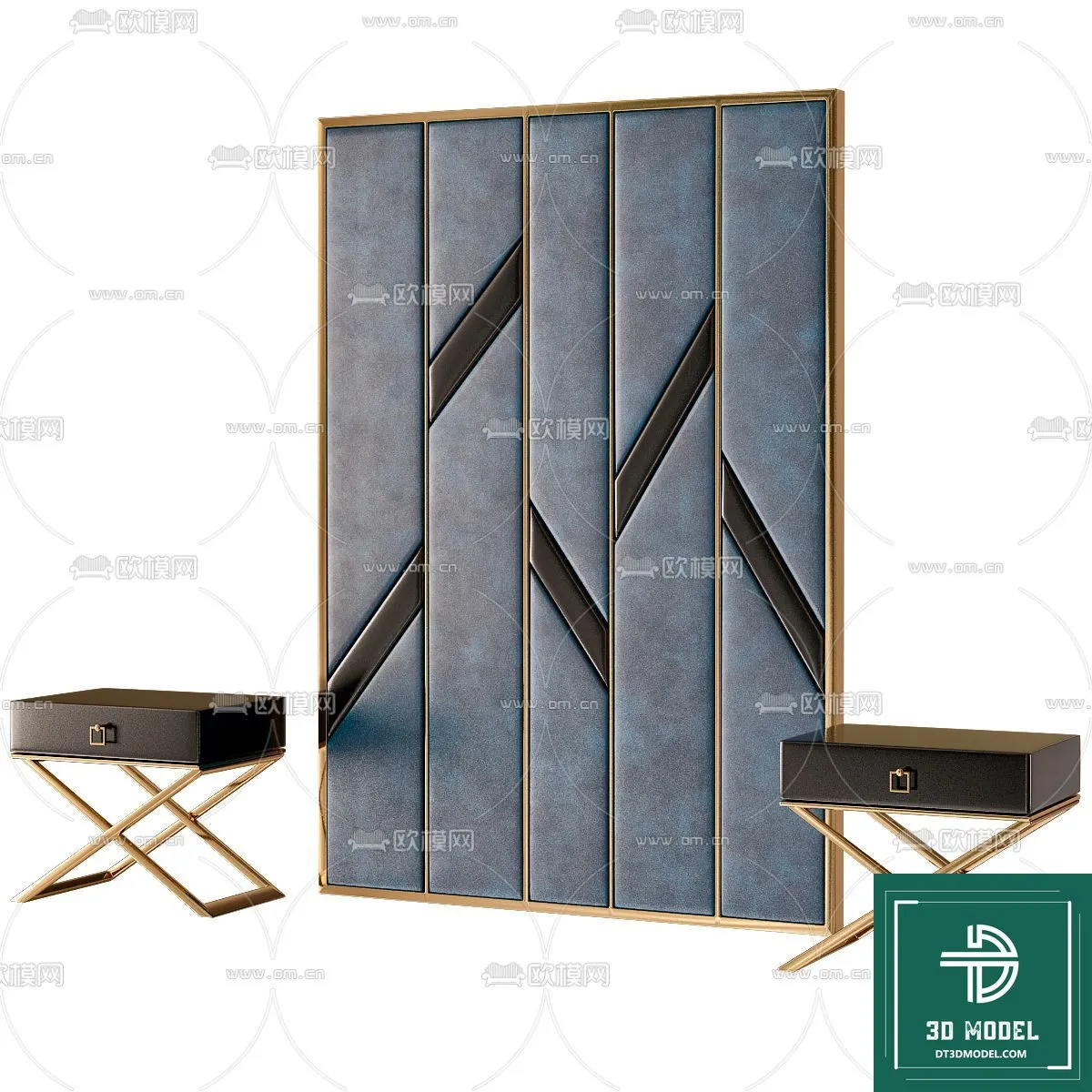 Headboard – Bedboard – Modern 3D Models – 039 Headboard – Bedboard – Modern 3D Models – 039