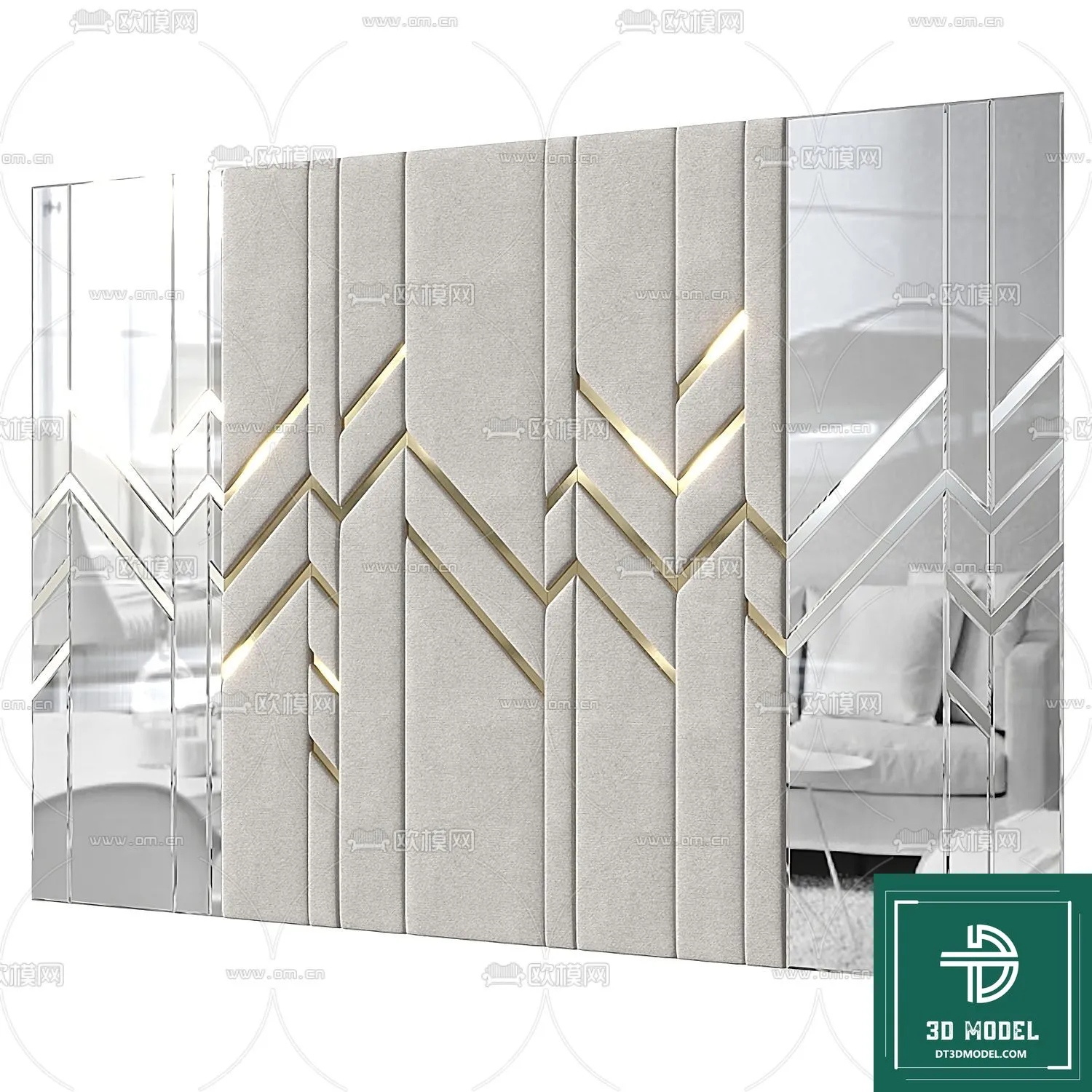 Headboard – Bedboard – Modern 3D Models – 056