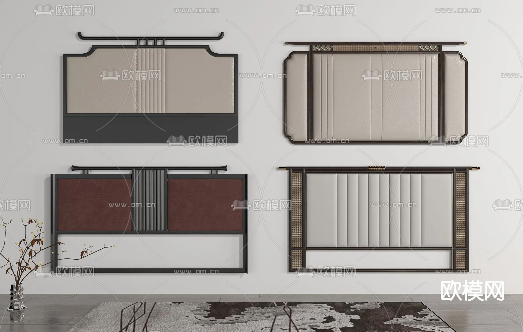 Headboard – Bedboard – Modern 3D Models – 076