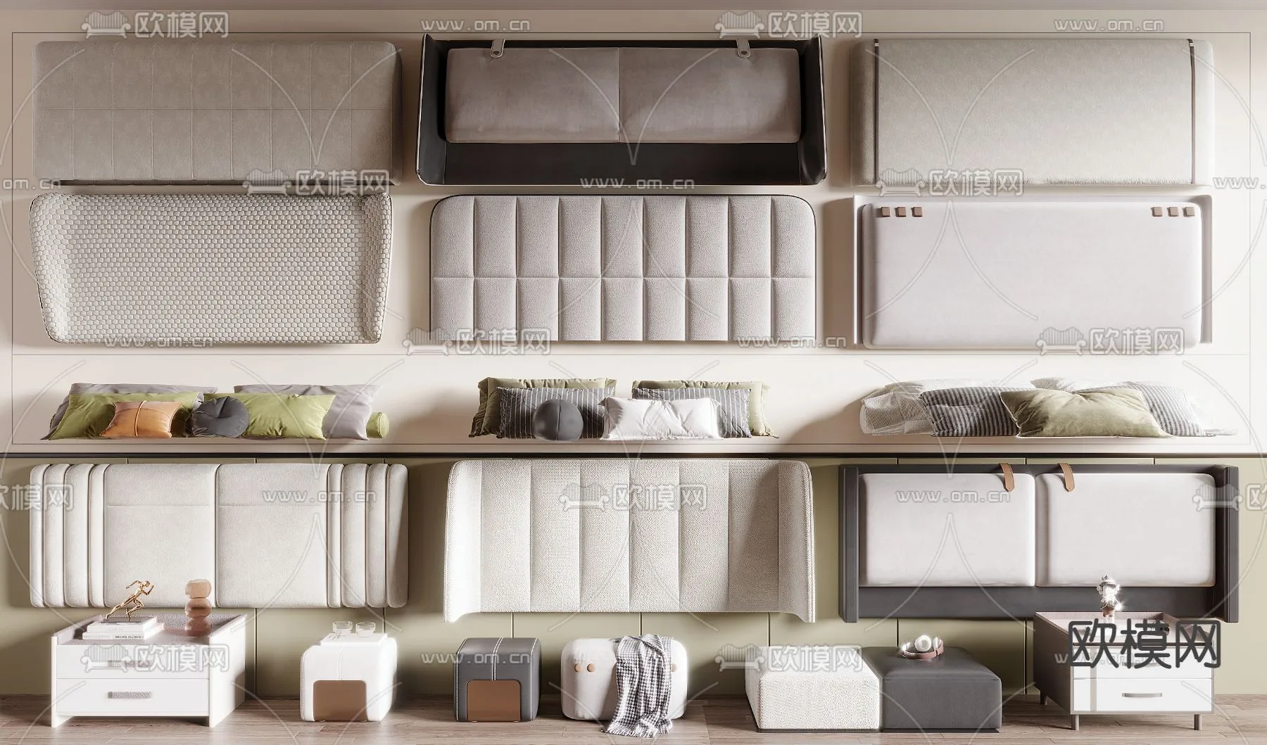 Headboard – Bedboard – Modern 3D Models – 082