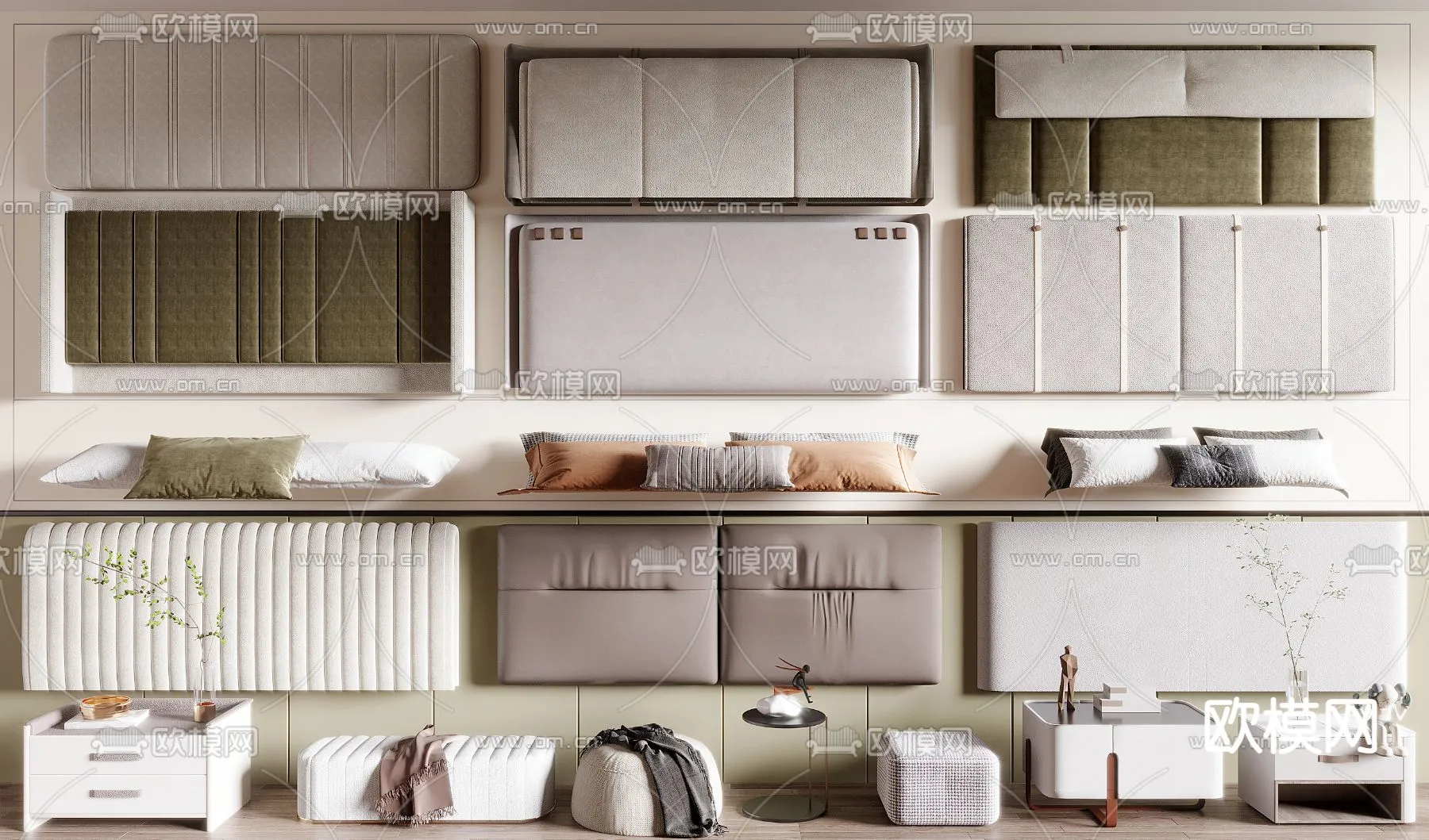 Headboard – Bedboard – Modern 3D Models – 084