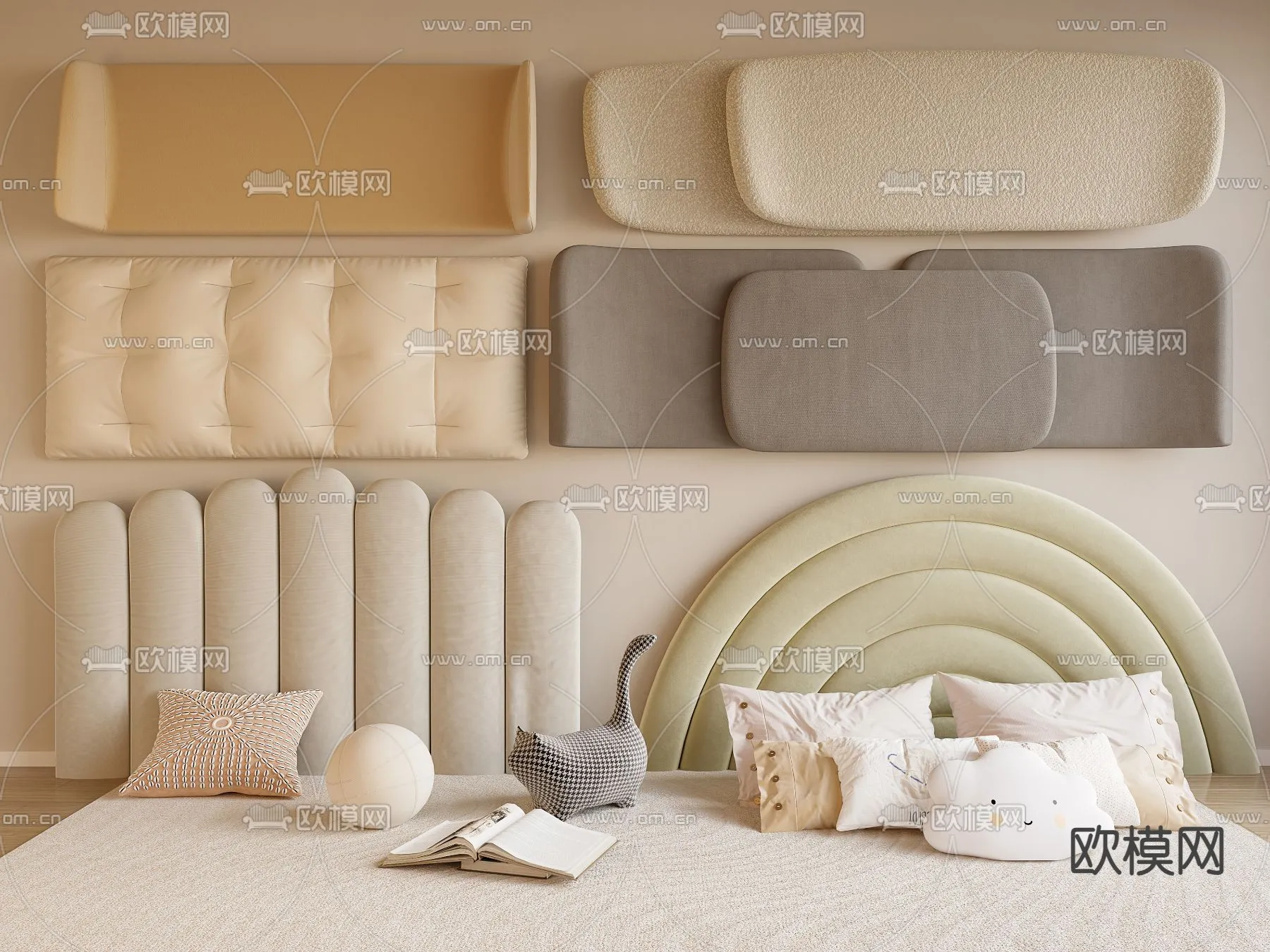 Headboard – Bedboard – Modern 3D Models – 085