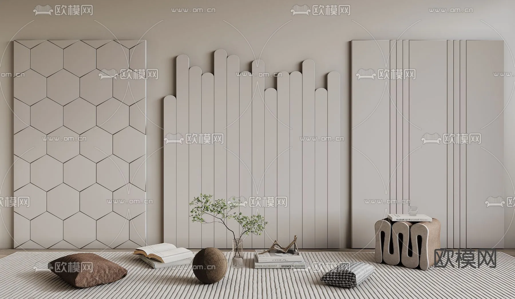 Headboard – Bedboard – Modern 3D Models – 086