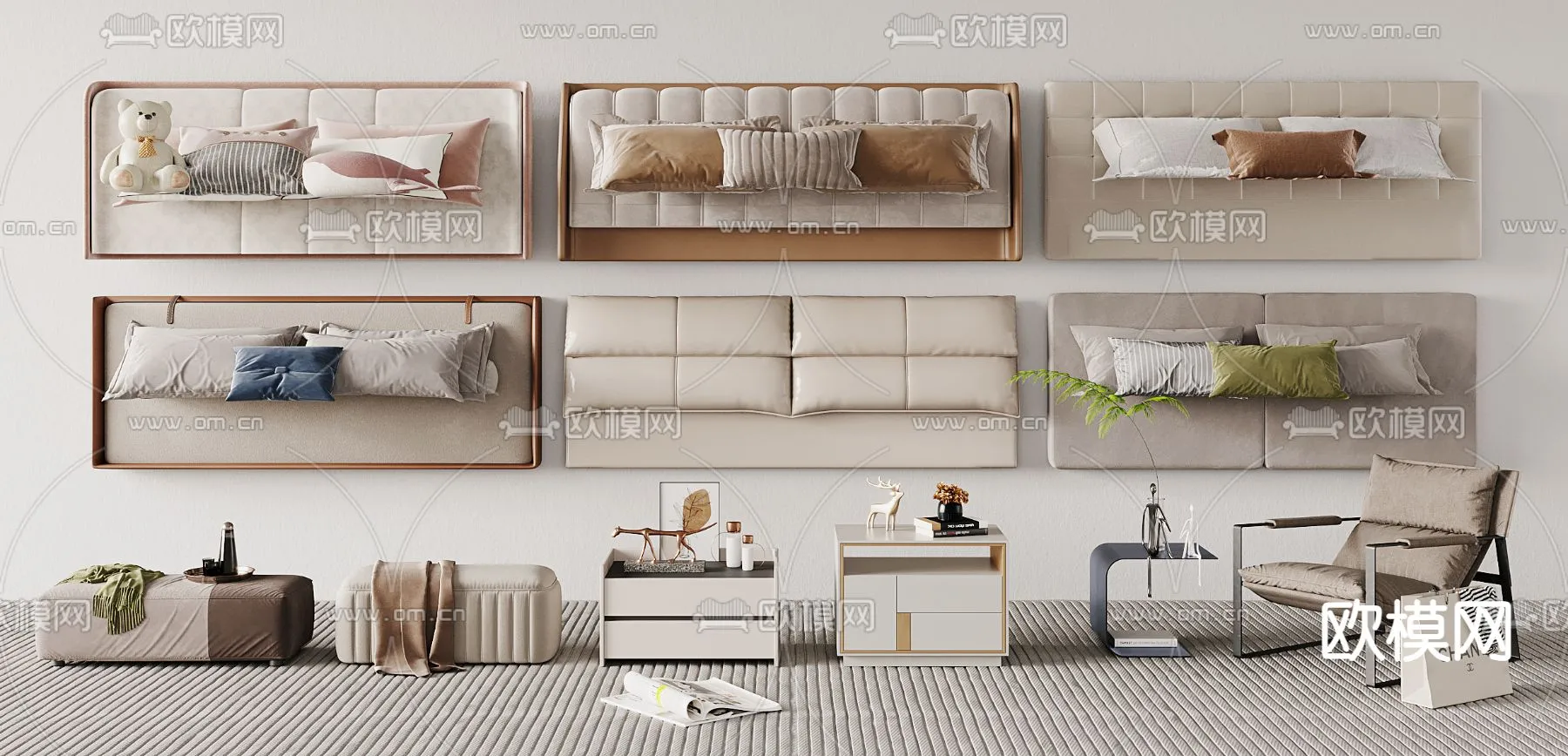 Headboard – Bedboard – Modern 3D Models – 089