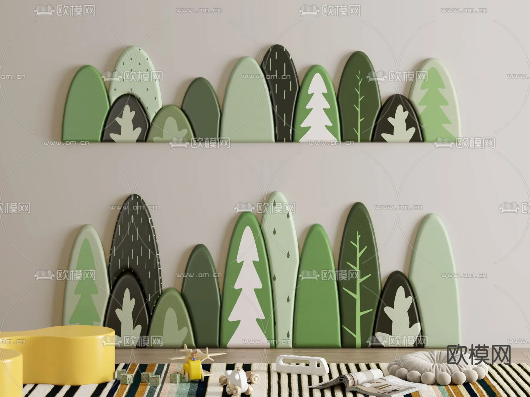 Headboard – Bedboard – Modern 3D Models – 101