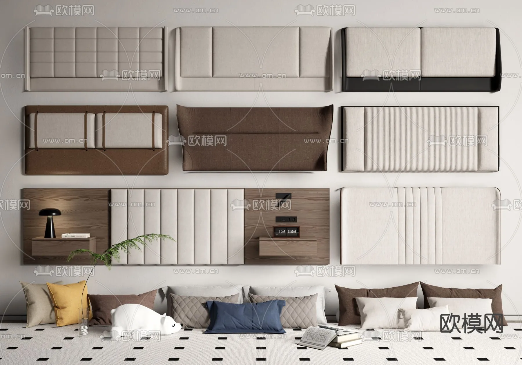 Headboard – Bedboard – Modern 3D Models – 103