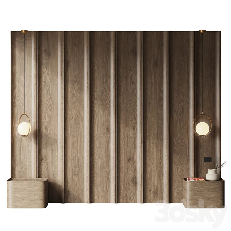 Headboard \/ Decorative panel for the bedroom 3D Model Free Download