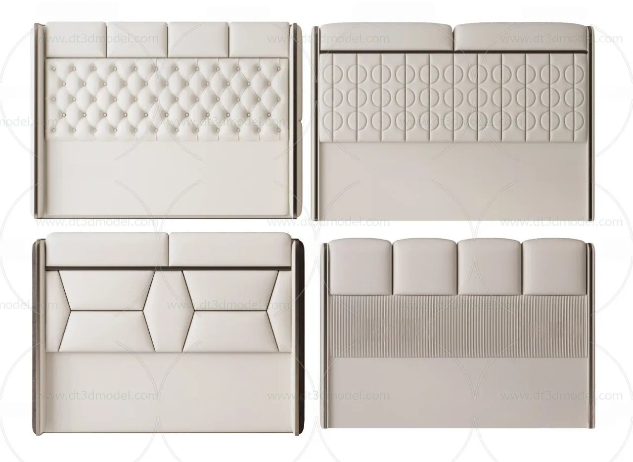 Headboard for Bed 3D Models – 3DSKY – 003 – VRAY Render