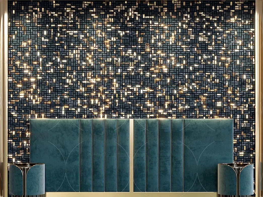 Headboard for Bed 3D Models – 3DSKY – 010 – CORONA Render