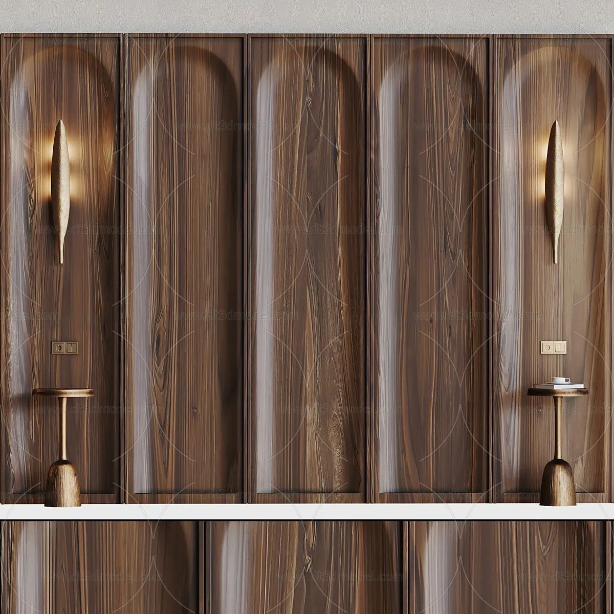 Headboard for Bed 3D Models – 3DSKY – 016 – VRAY Render