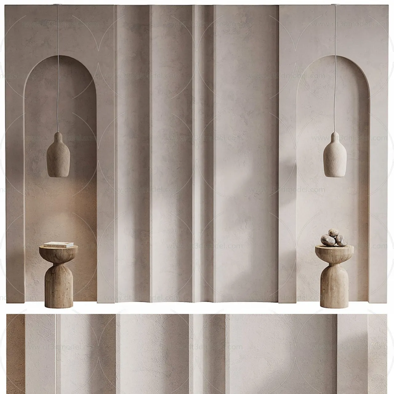 Headboard for Bed 3D Models – 3DSKY – 022 – VRAY Render