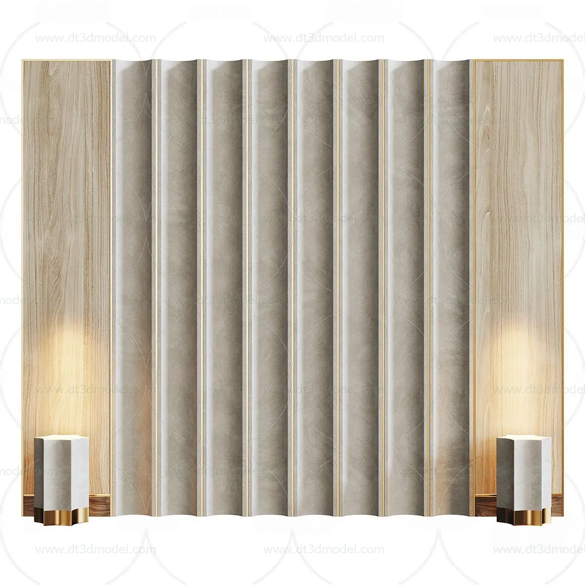 Headboard for Bed 3D Models – 3DSKY – 023 – CORONA Render