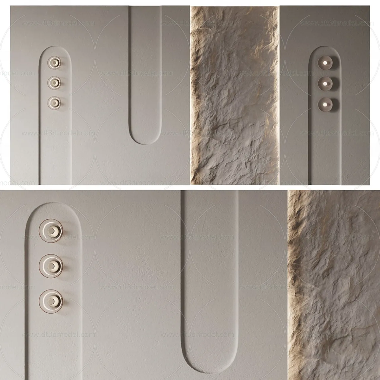 Headboard for Bed 3D Models – 3DSKY – 025 – VRAY Render