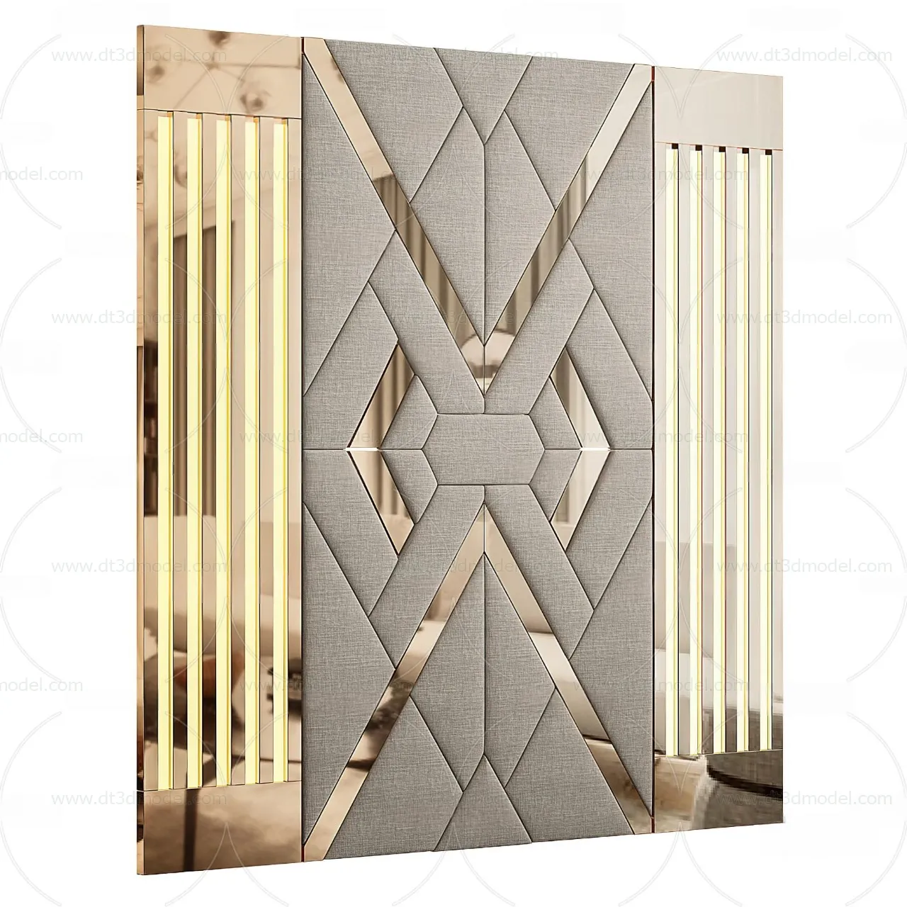 Headboard for Bed 3D Models – 3DSKY – 026 – VRAY Render