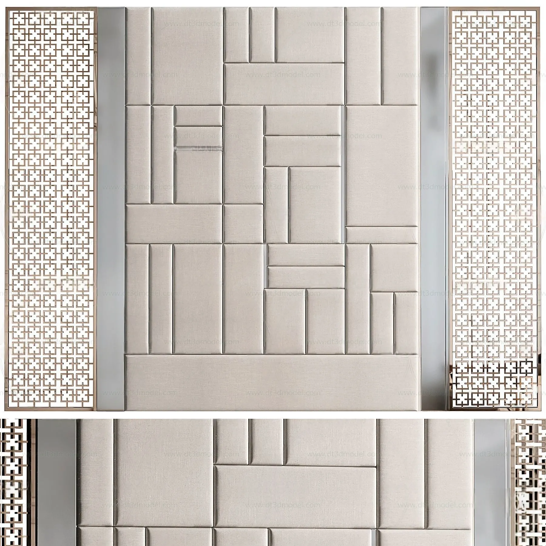 Headboard for Bed 3D Models – 3DSKY – 027 – CORONA Render