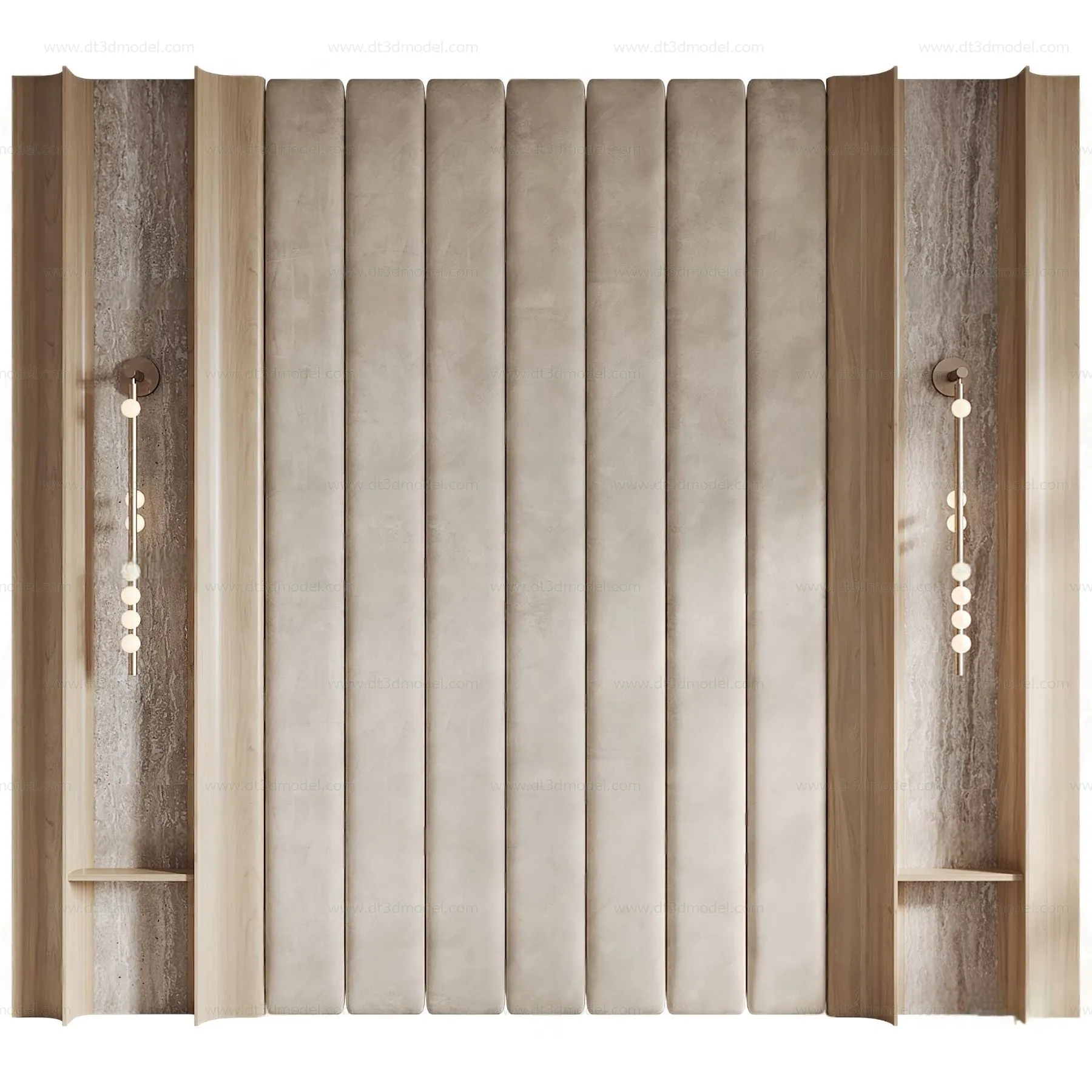 Headboard for Bed 3D Models – 3DSKY – 031 – CORONA Render