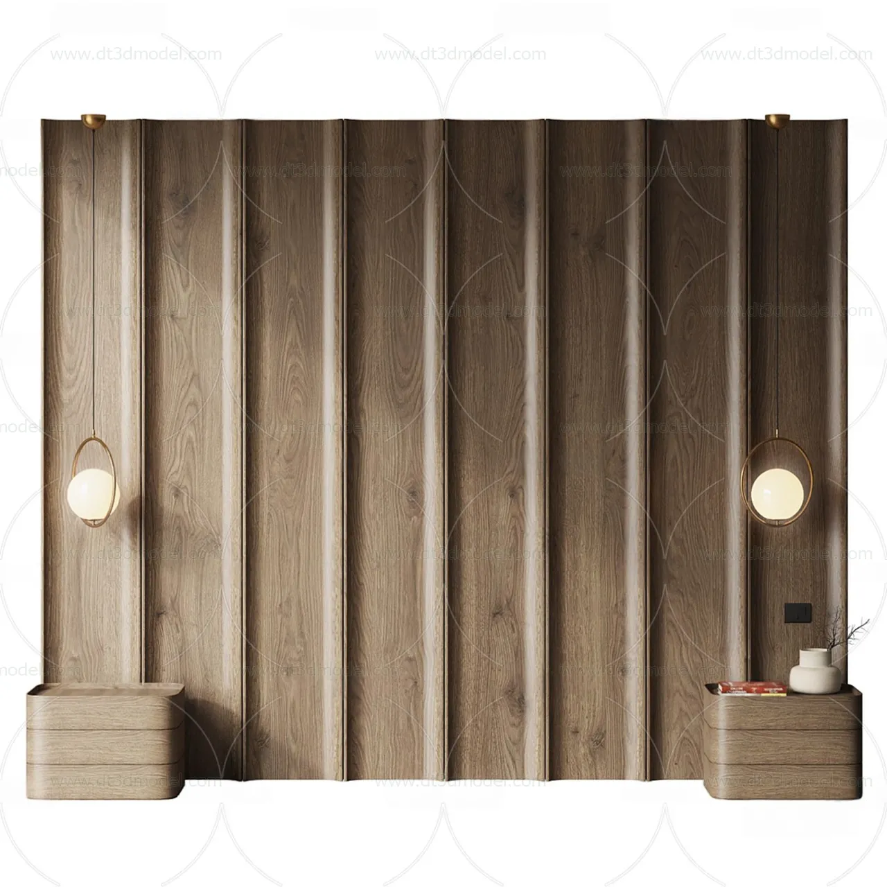 Headboard for Bed 3D Models – 3DSKY – 042 – CORONA Render