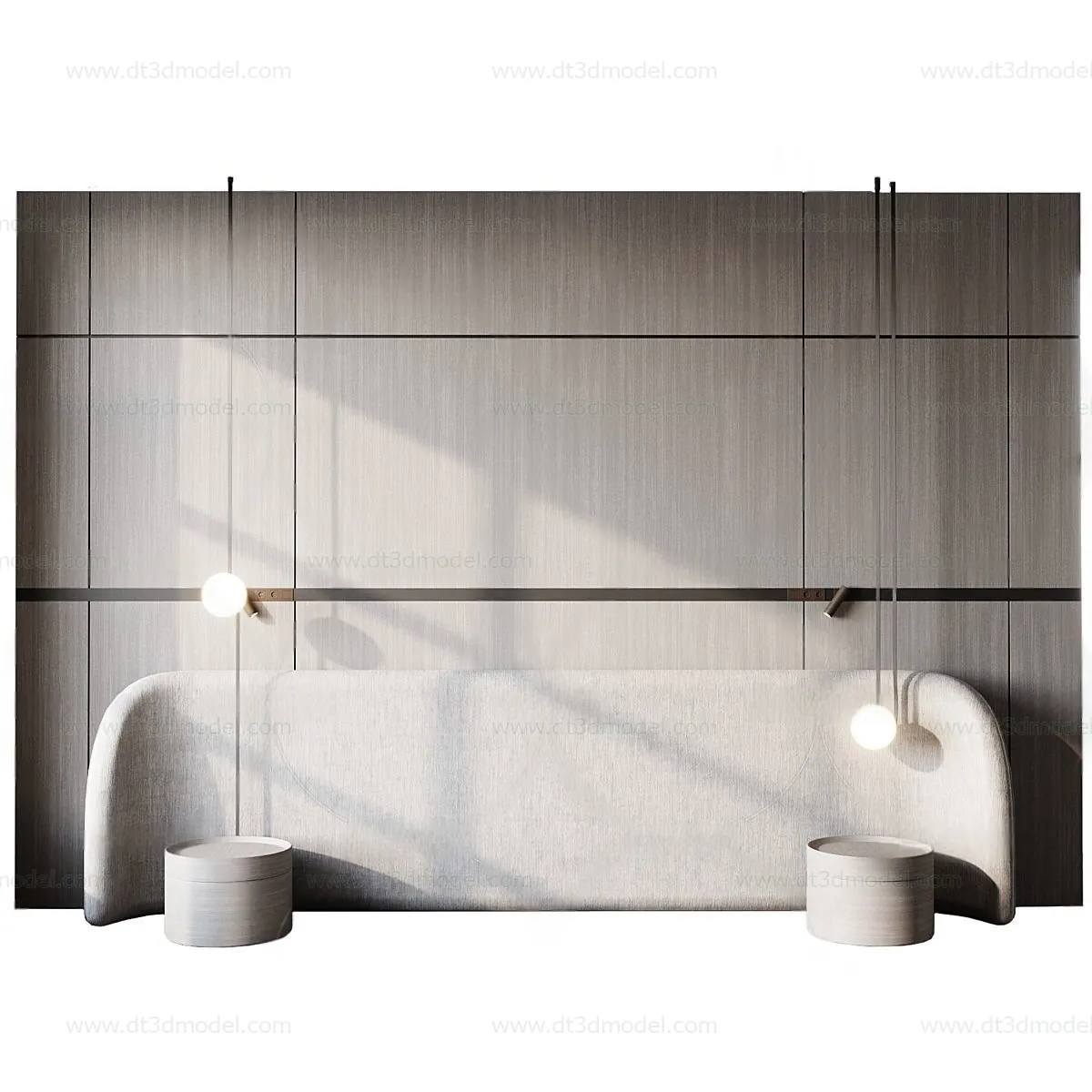 Headboard for Bed 3D Models – 3DSKY – 048 – CORONA Render