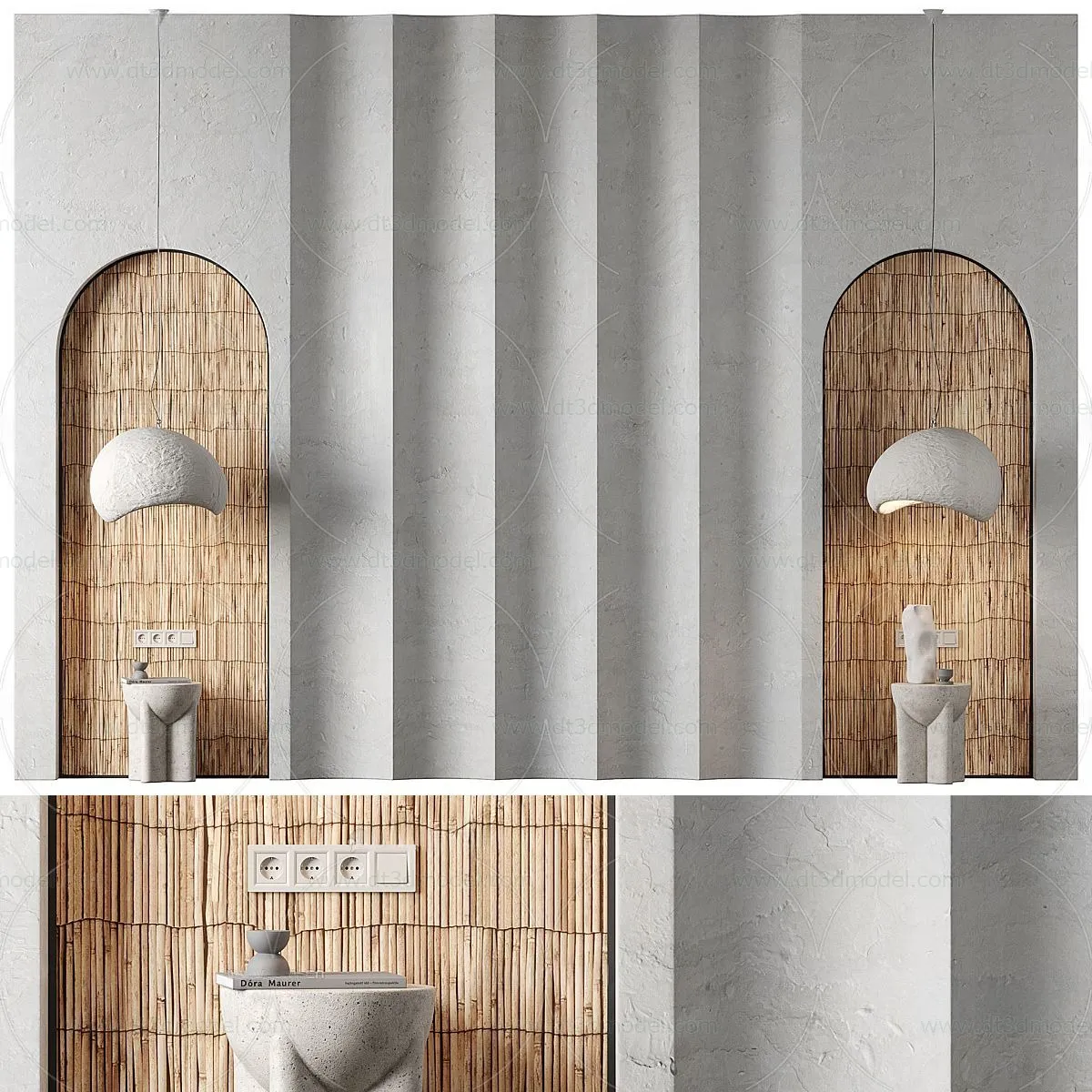 Headboard for Bed 3D Models – 3DSKY – 051 – CORONA Render