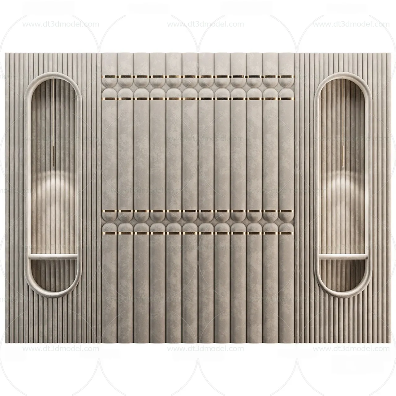 Headboard for Bed 3D Models – 3DSKY – 058 – CORONA Render