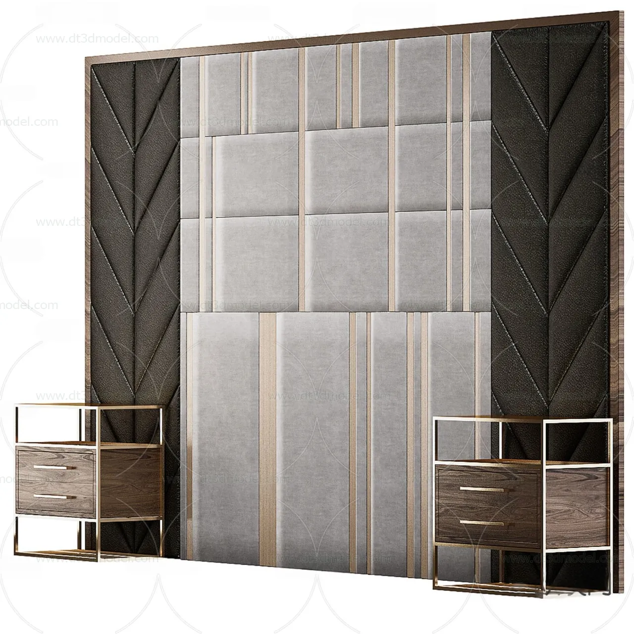 Headboard for Bed 3D Models – 3DSKY – 062 – VRAY Render