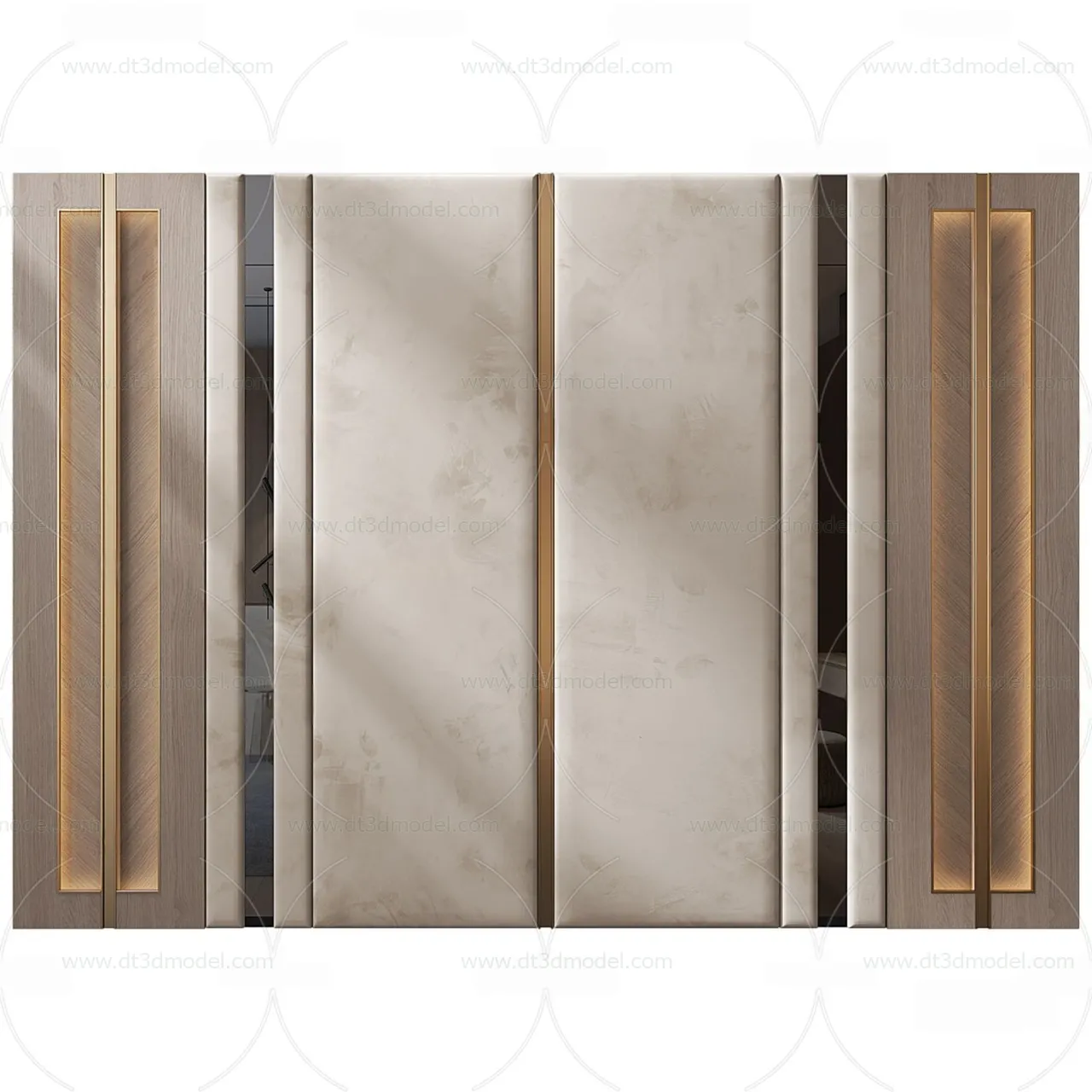 Headboard for Bed 3D Models – 3DSKY – 072 – VRAY Render