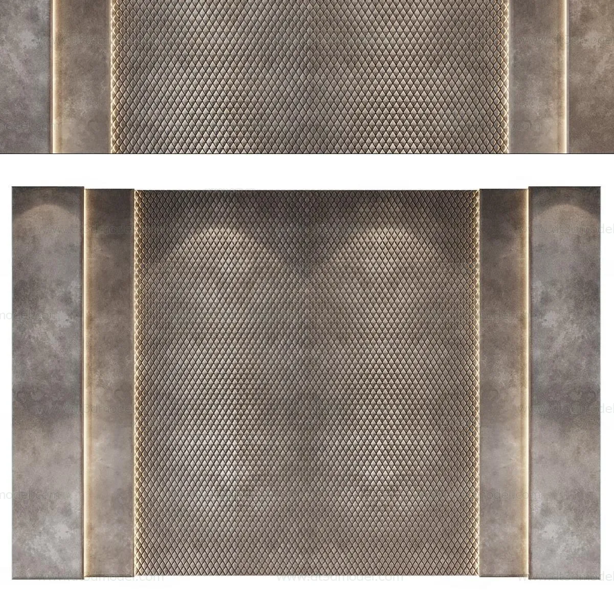 Headboard for Bed 3D Models – 3DSKY – 079 – CORONA Render