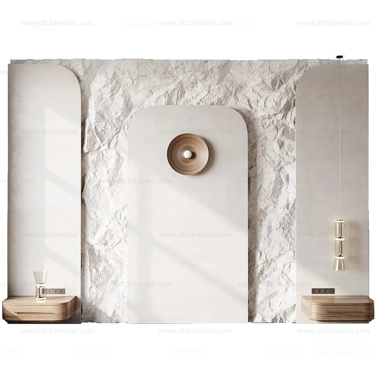 Headboard for Bed 3D Models – 3DSKY – 081 – CORONA Render