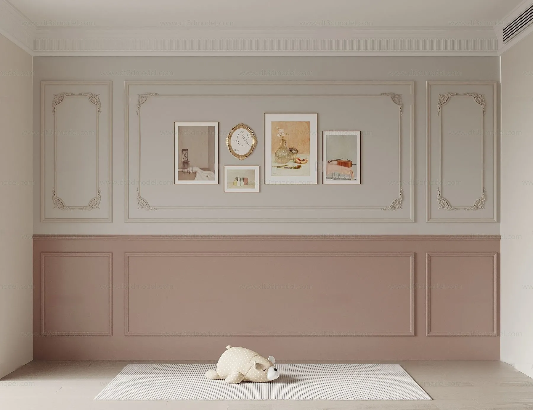 Headboard for Bed 3D Models – 3DSKY – 084 – VRAY Render