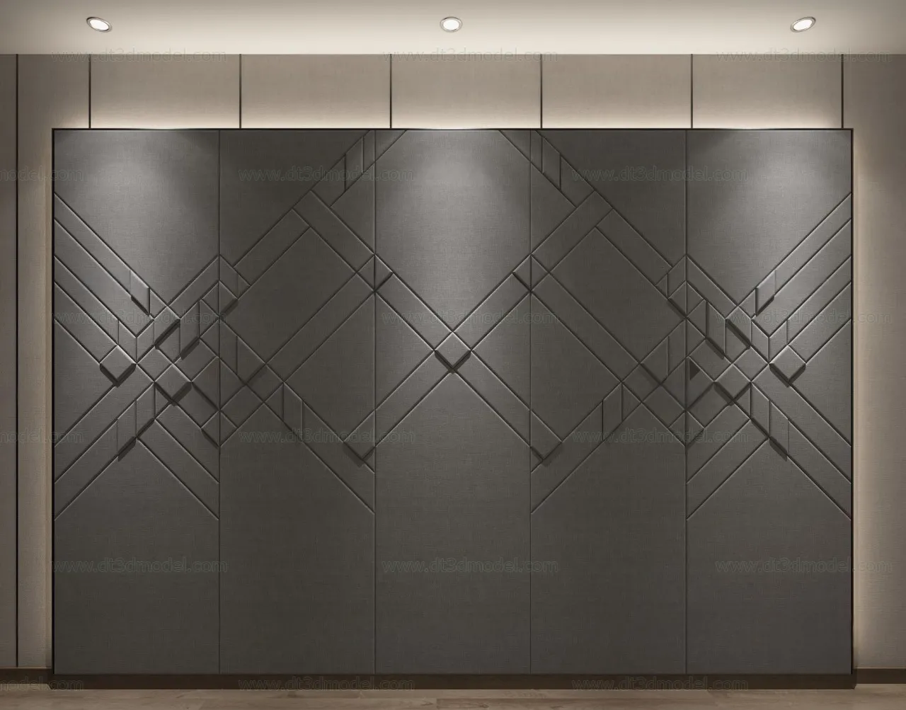 Headboard for Bed 3D Models – 3DSKY – 085 – VRAY Render