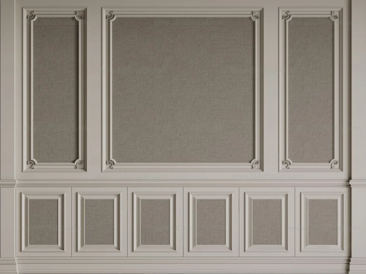 Headboard for Bed 3D Models – 3DSKY – 093 – CORONA Render